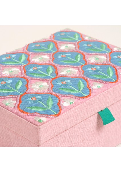 Rajpath Pamuk Dekoratif Kutu 19X14X8 cm Pembe fırsatları