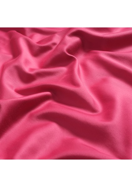 Solıd 300 Tc Tek Kişilik Pamuk %100 Pamuk Saten Nevresim Seti 160X220 cm Fuşya