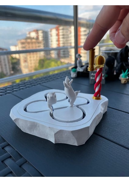 Buz Pateni Yapan Ayılar Diorama