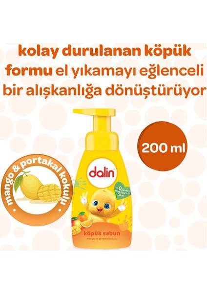 Dalin Köpük Sabun Mango ve Portakal Kokulu 200 ml