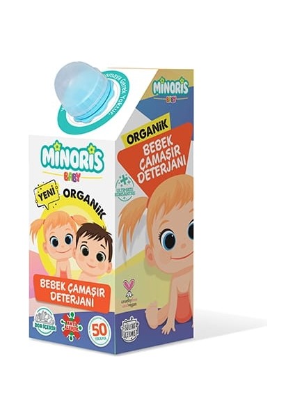 Minoris Baby Organik Antialerjik Bebek Çamaşır Deterjanı 1000 ml