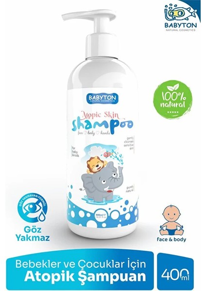 Mbb E- Ticaret Babyton Bebekler ve Çocuklar Için Atopik Şampuan 400 ml