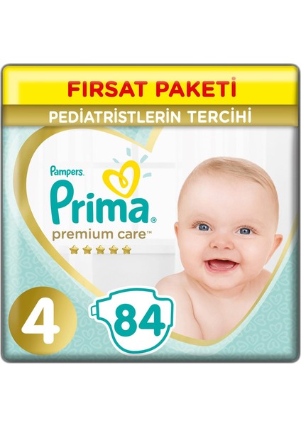 Premium Care Bebek Bezi Fırsat Paketi 4 Beden 84 Adet