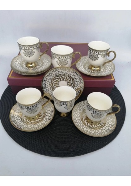 Şnr 101881 Kahve Fincanı Eliza 6'lı
