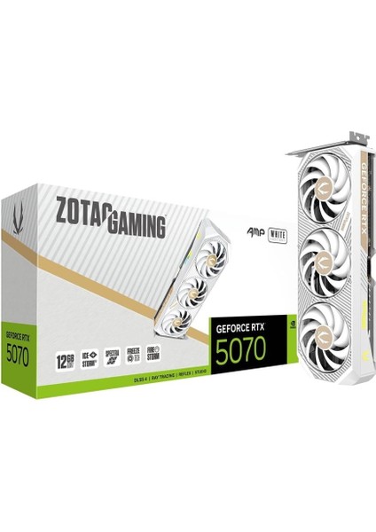 Geforce Rtx 5070 Gamıng Amp Whıte 12GB Gddr7 192BIT Dlss 4 Ekran Kartı