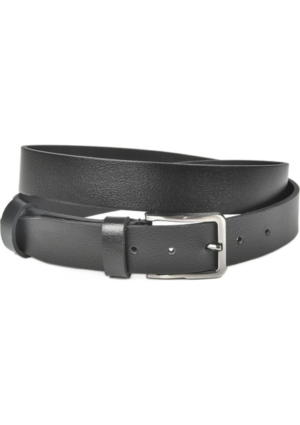 Hakiki Deri Klasik Kemer 3,5 cm Kumaş Pantolon Kemeri 2502635