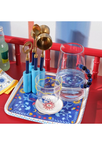 Rampur Çelik - Reçine Bar Aksesuarları 17X8X26 cm Mavi fiyatları