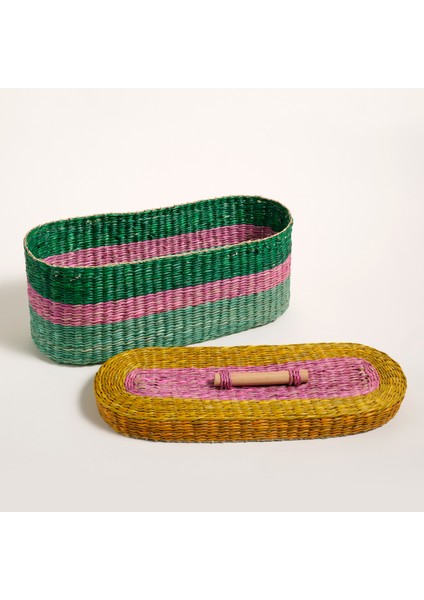 Tam Dao Deniz Çayırı Sepet 40X15X16 cm Renkli fırsatları