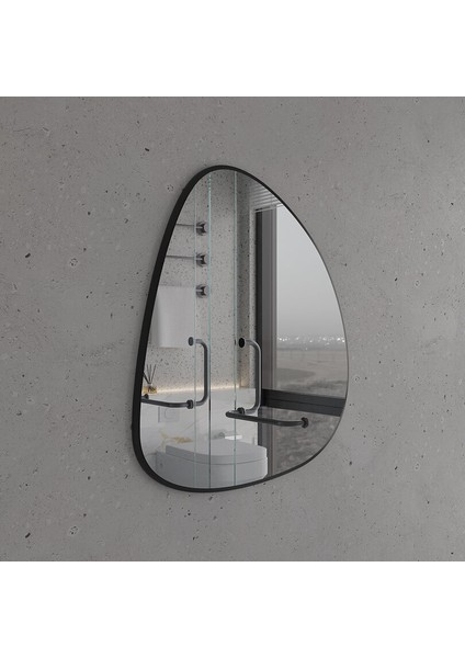 Asimetrik Duvar Aynası - Modern Mdf Çerçeveli, Yatak Odası & Salon Dekoru (AYP179) fırsatları