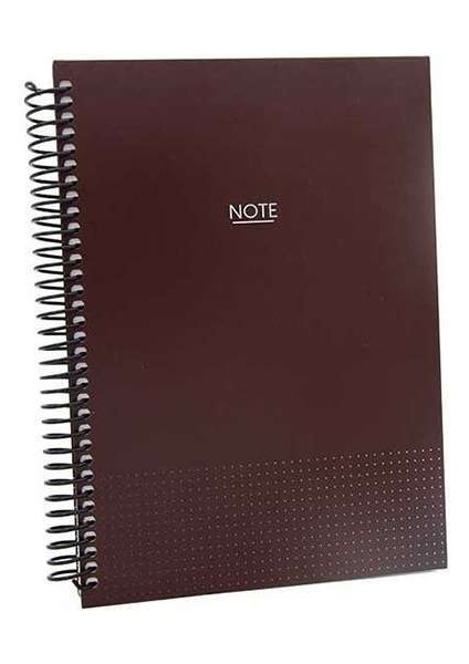 Spiralli 17X24 Kareli Defter 120 Yp Sert Kapak