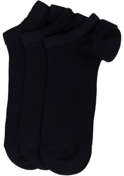 Erkek Erkek Bambu Karışımlı 3'lü Paket Lacivert Patik Basic Çorap 50308479-200