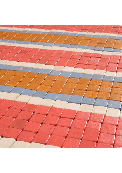 Toba Ahşap Ahşap Paspas 50X80 cm Kırmızı
