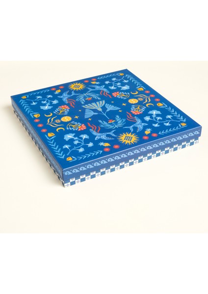 Shekou Porselen Dekoratif Obje 28X28X3 cm Renkli fırsatları