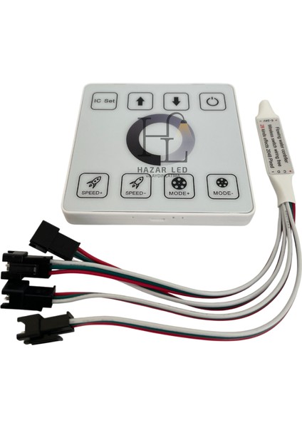 5-24 Volt Tek Renk Pixel Şerit LED Kontrol Duvar Tipi 4 Çıkışlı WS2811 modelleri