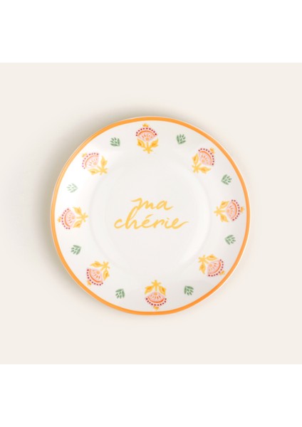 Luohu Porselen Pasta Tabağı 20X20X2 cm Renkli