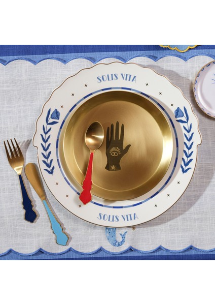 Rampur Çelik Servis Seti 10X15X2 cm Renkli