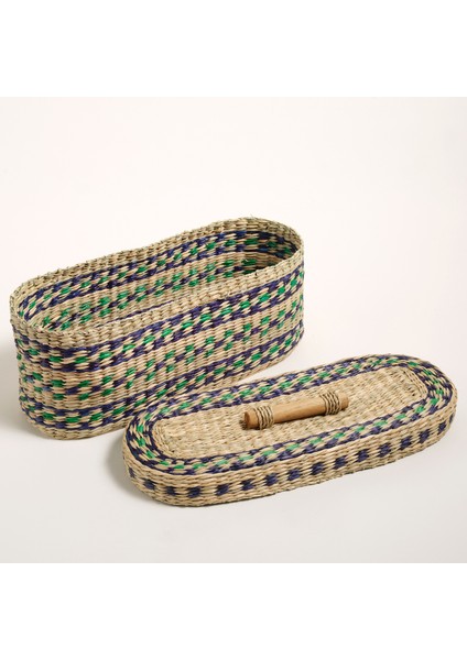 Tam Dao Deniz Çayırı Sepet 40X15X16 cm Renkli fırsatları