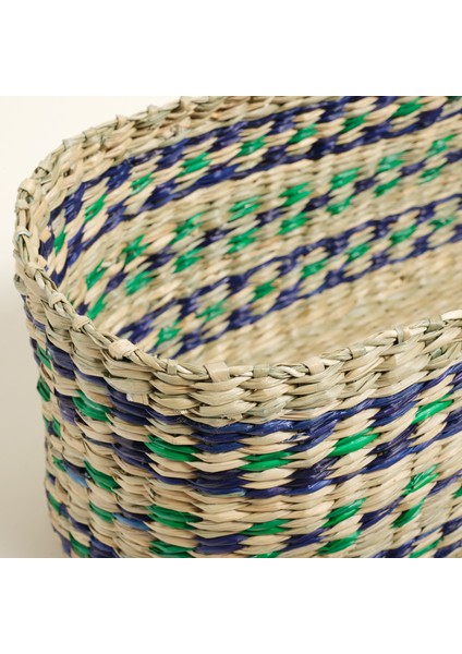 Tam Dao Deniz Çayırı Sepet 40X15X16 cm Renkli
