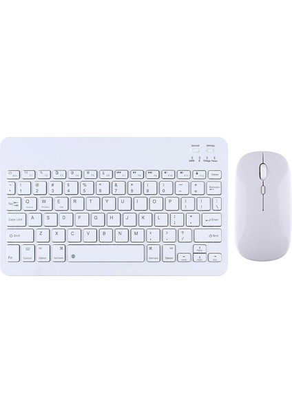 Tüm Cihazlara Uyumlu Akıllı Taşınabilir Şarj Edilebilir Kablosuz Bluetooth Klavye + Mause