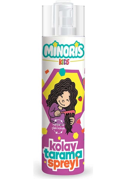 Minoris Kids Organik Kolay Tarama Saç Spreyi 200 ml
