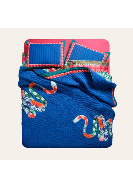 Uttar Kapitoneli 300 Tc Kıng Sıze Pamuk Saten Yatak Örtüsü Seti 260X280 cm Koyu Mavi fiyatları