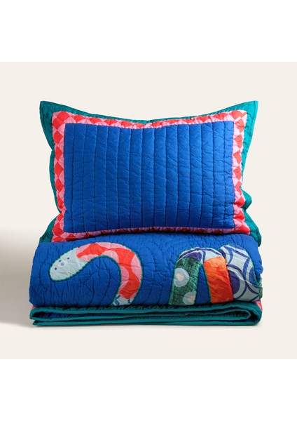 Uttar Kapitoneli 300 Tc Kıng Sıze Pamuk Saten Yatak Örtüsü Seti 260X280 cm Koyu Mavi modelleri