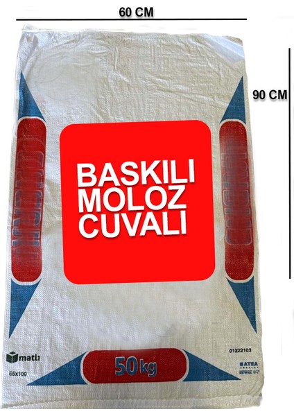 50 kg Baskılı Çuval-Fındık Moloz Çuvalı 60*100 (10 Adet) modelleri