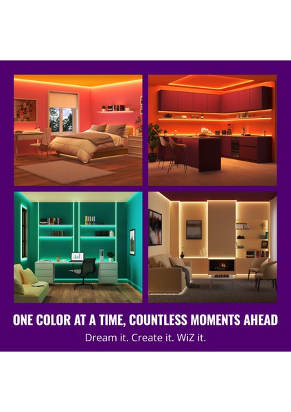Rgb 15 Metre Akıllı LED Şerit (16 Milyon Renk, Wi-Fi Kontrollü) - Google Home, Alexa And Homekit