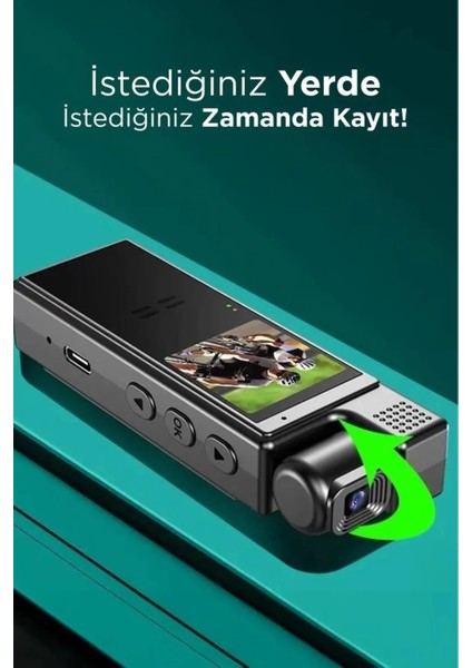 4K 180 Derece Vücut Kamerası Wifi Gece Görüşlü Aksiyon Kamerası fırsatları