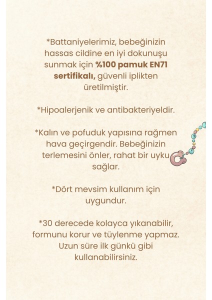 Pamuk Gökkuşağı Desenli Bebek Battaniyesi – (80X90 Cm) fiyatları