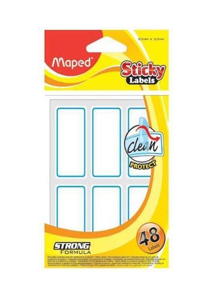 25X53 Yapışkanlı Ayraç 48 Adet