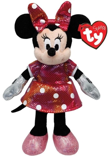 Ty Sparkle Sesli Peluş Minnie Mouse Rainbow 21 cm