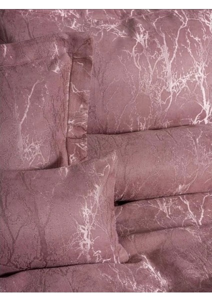 Cotton Box Smart Çift Kişilik Yatak Örtüsü Dalya Gül Kurusu