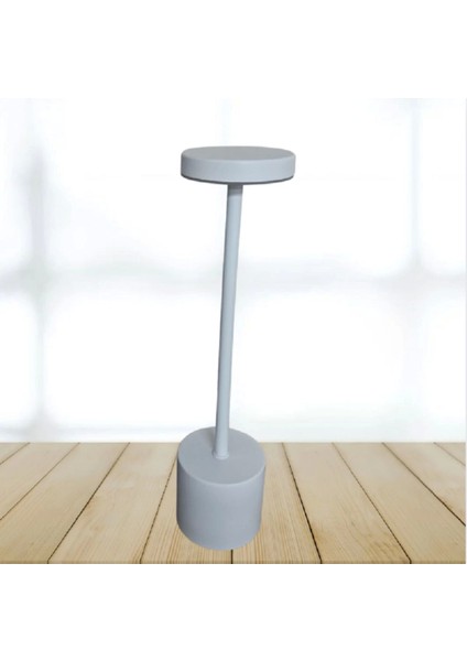 Midilli 3 Işık Dokunmatik USB Şarjlı Dim Edilebilir Masa Lambası Beyaz