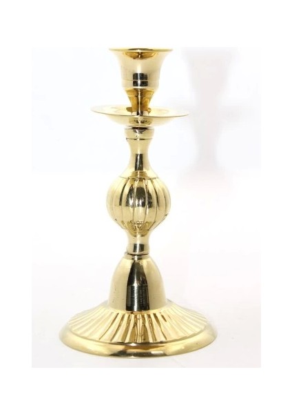 Tekli Pirinç Şamdan Model 3