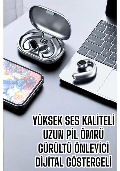 Bluetooth Kulaklık Küpe Görünümlü Yüksek Ses Kaliteli Gamer Kulaklık