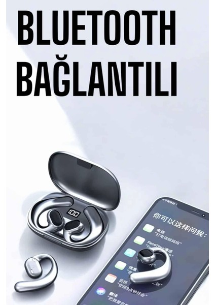 Bluetooth Kulaklık Küpe Görünümlü Yüksek Ses Kaliteli Gamer Kulaklık