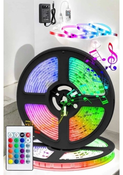 LED Işık 5 Metre Şerit LED Rgb Işıklı