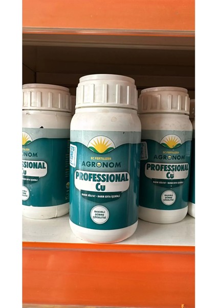 Professional Cu Bakır Sülfat Sıvı Bitki Besin Çözeltisi 250 ml | Yaprak ve Damlama Gübreleme Için