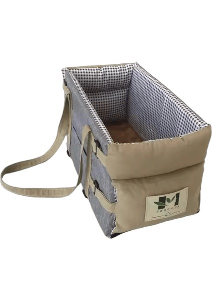 Köpek Araba Koltuğu Kapağı Katlanır Hamak Pet Taşıma Çantası Sepet Taşıma Kedi Kararlı Katlanabilir Seyahat Pet Köpek Araba Koltuğu (Yurt Dışından)