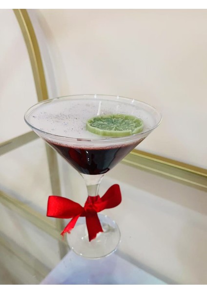 Dekoratif Kokulu Şık Kokteyl Mum / Handmade Decorative Scented Cocktail Candle modelleri