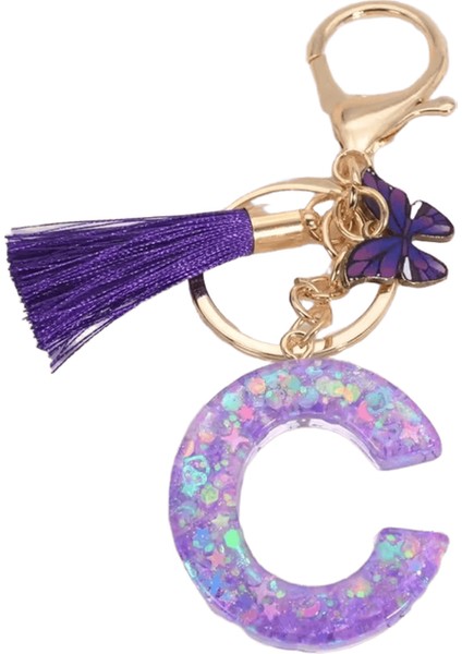 Tüylü Ponpon Anahtarlık Yumuşak Araba Anahtarlığı Ponpon Anahtarlık Anahtarlık Bayan Çanta Kolye (Yurt Dışından)