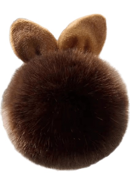 Tüylü Ponpon Anahtarlık Yumuşak Araba Anahtarlığı Ponpon Anahtarlık Anahtarlık Bayan Çanta Kolye (Yurt Dışından)