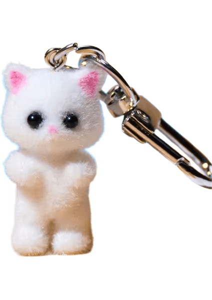 Tüylü Ponpon Anahtarlık Yumuşak Araba Anahtarlığı Ponpon Anahtarlık Anahtarlık Bayan Çanta Kolye (Yurt Dışından)