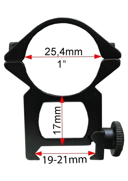Çift Vidalı 22 mm Dürbün Montaj Ayağı