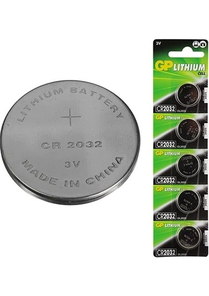 Gp CR2032 3V Lityum Para Pil 5li Paket GPCR2032-2CPU5 (GPPBL2032188)