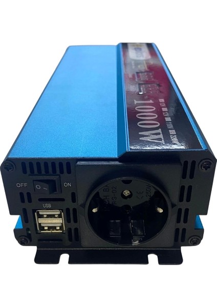 Epilons 12V 1000W Tam Sinus Inverter (220V Çevirici) - Taşınabilir Güç Kaynağı