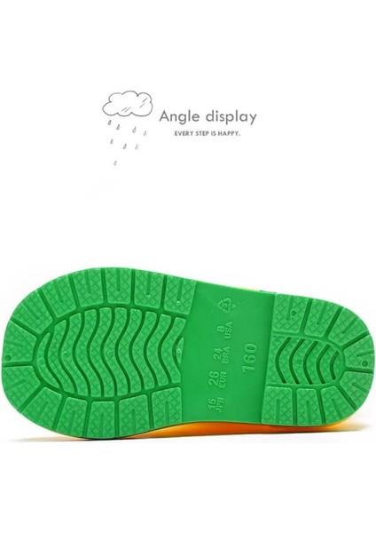 Junisteps Su Geçirmez Kauçuk Sevimli Hayvan Karakterli Çocuk Yağmur Bot - Mavi modelleri