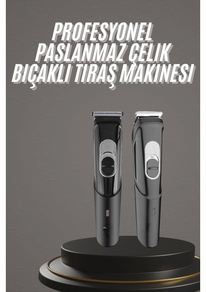 Pro Şarjlı Saç Sakal Tıraş Makinesi Ense Kesme Makinesi Lazer Öncesi Kısaltma