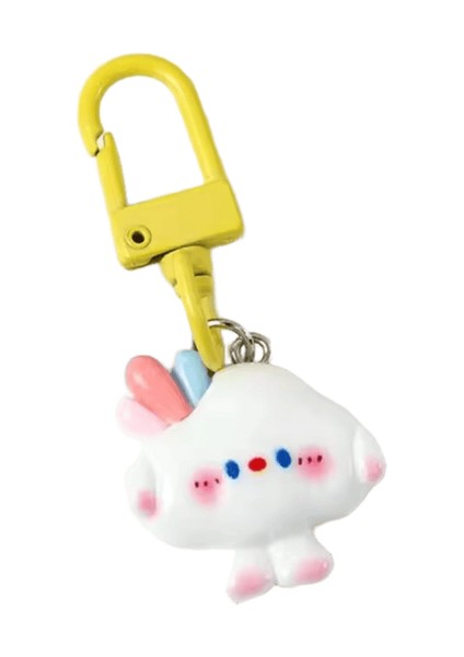 Tüylü Ponpon Anahtarlık Yumuşak Araba Anahtarlığı Ponpon Anahtarlık Anahtarlık Bayan Çanta Kolye (Yurt Dışından)